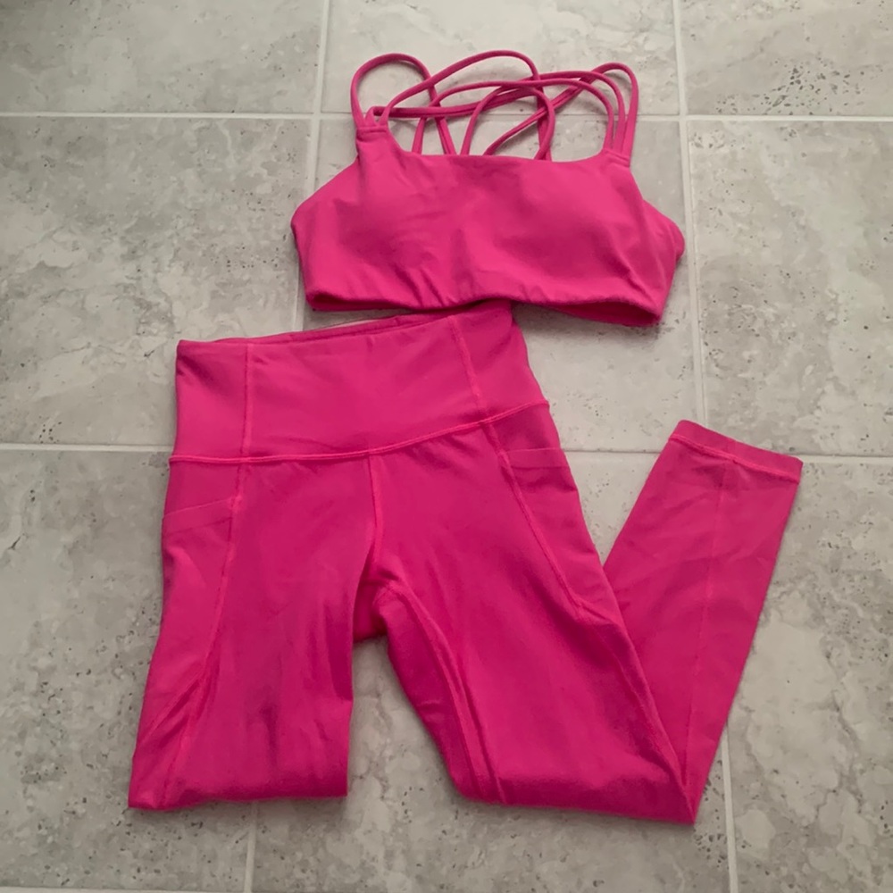 Athleta Size XXS/XS Pink Set
